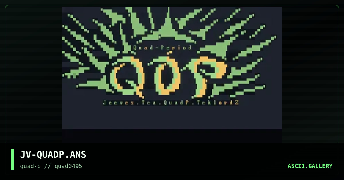 Quad-P Logo, by jeeves, 1995