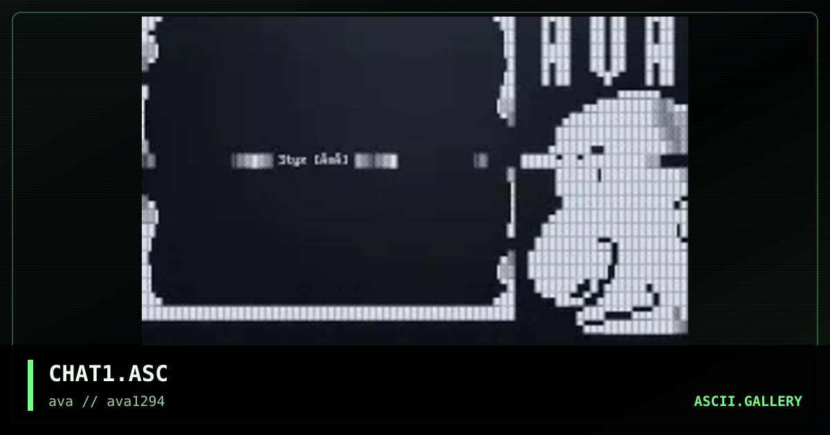 CHAT1.ASC, by styx, 1994