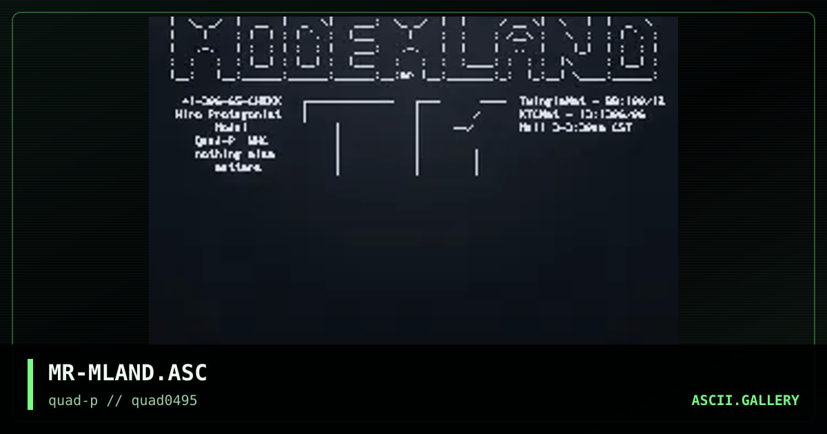 Modemland, by mithrandir, 1995