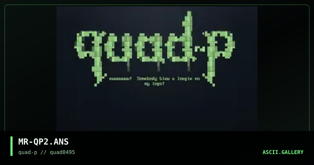 Quad-P logo # 2, by mithrandir, 1995