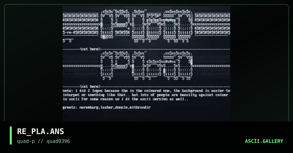 pla #1, by rheostatic, 1996