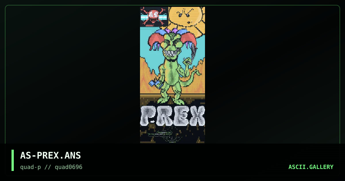 dA oNE aND oNLY 'P-REX!, by assassin, 1996