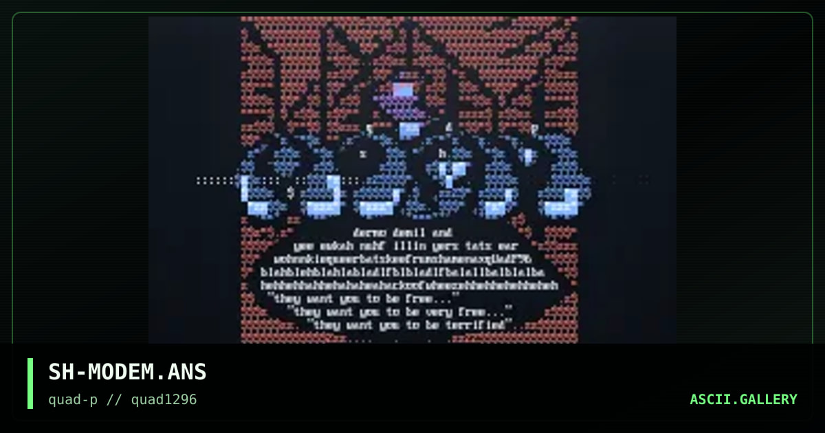 modemland, by shamen, 1996