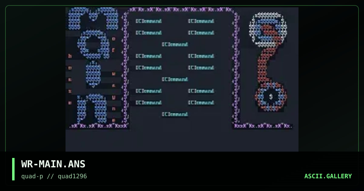 main menu, by windrider, 1996