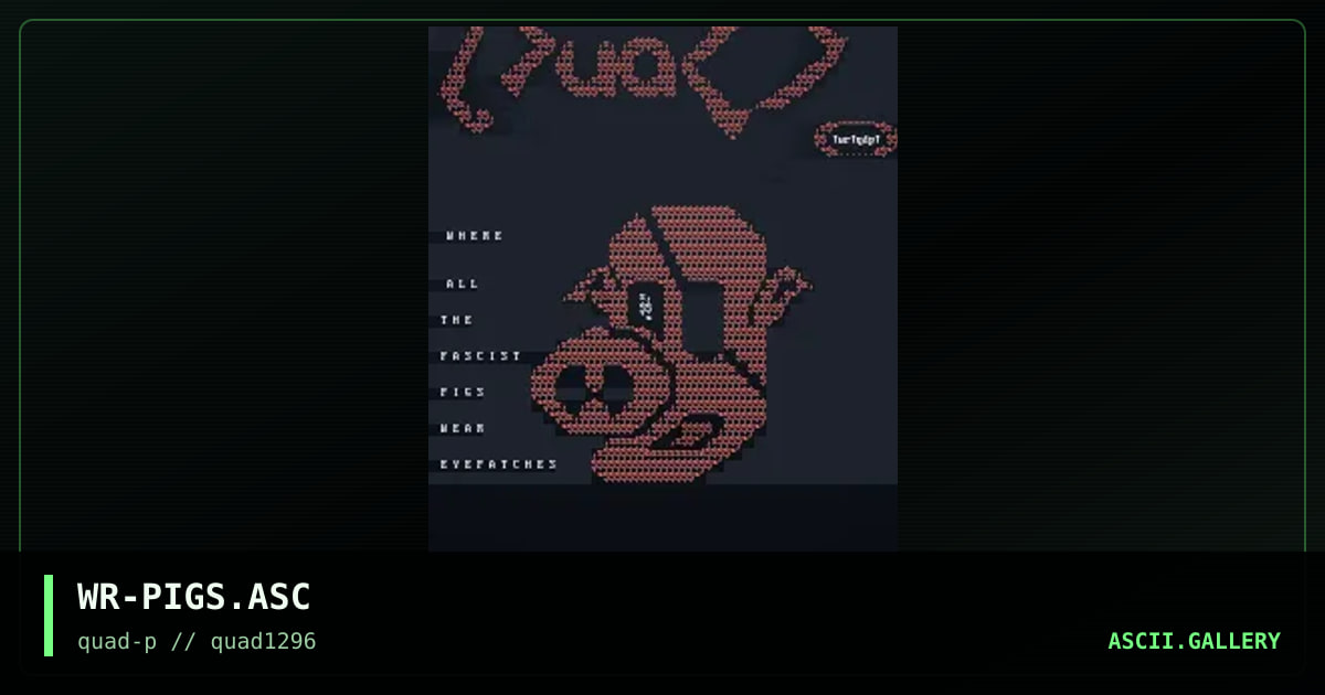 pigs, by windrider, 1996