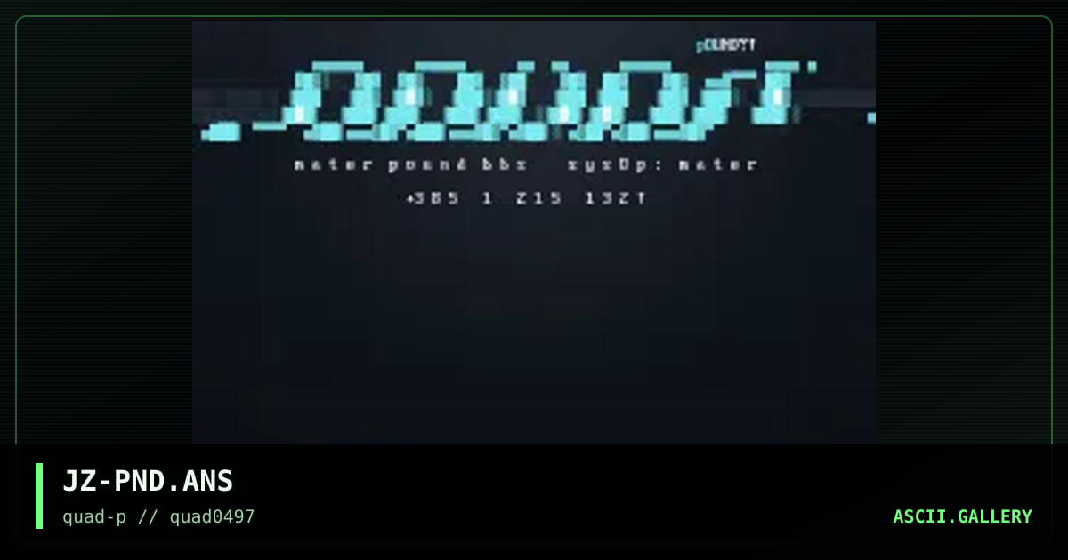 Pound, by jaz, 1997