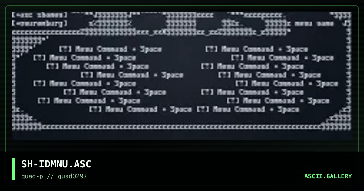 ides of march menu, by shamen, 1997