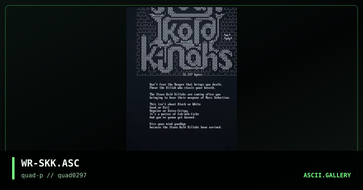 stoan kold killahs, by windrider, 1997