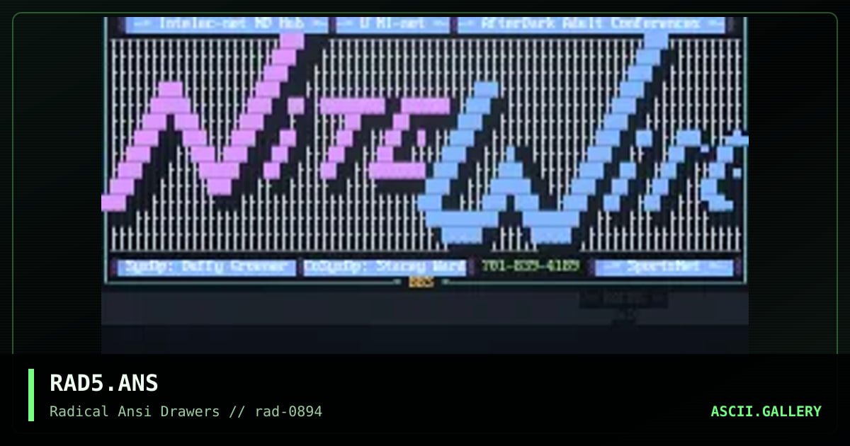 RAD5.ANS, by racer, 1994