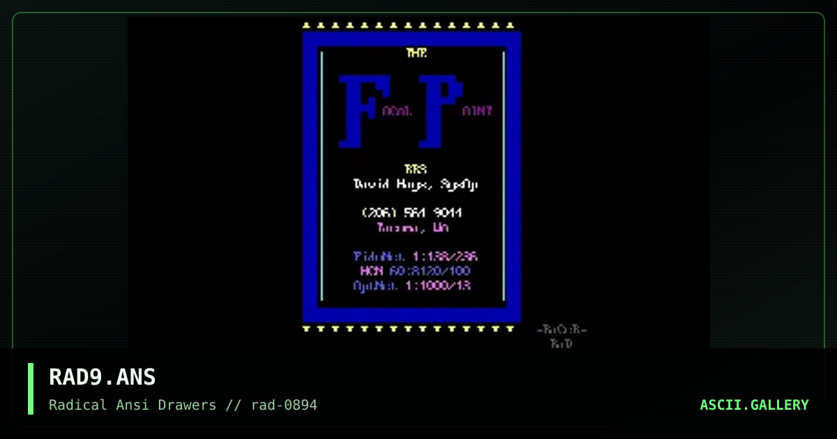 RAD9.ANS, by racer, 1994