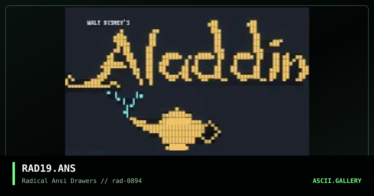 RAD19.ANS, by racer, 1994