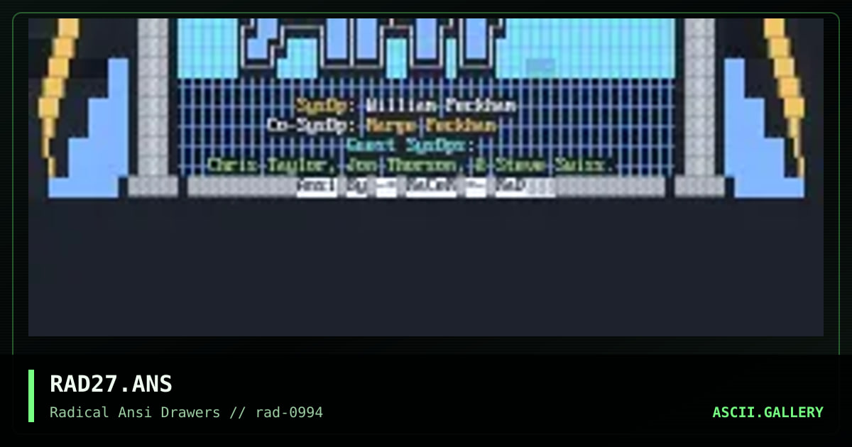 RAD27.ANS, by racer, 1994