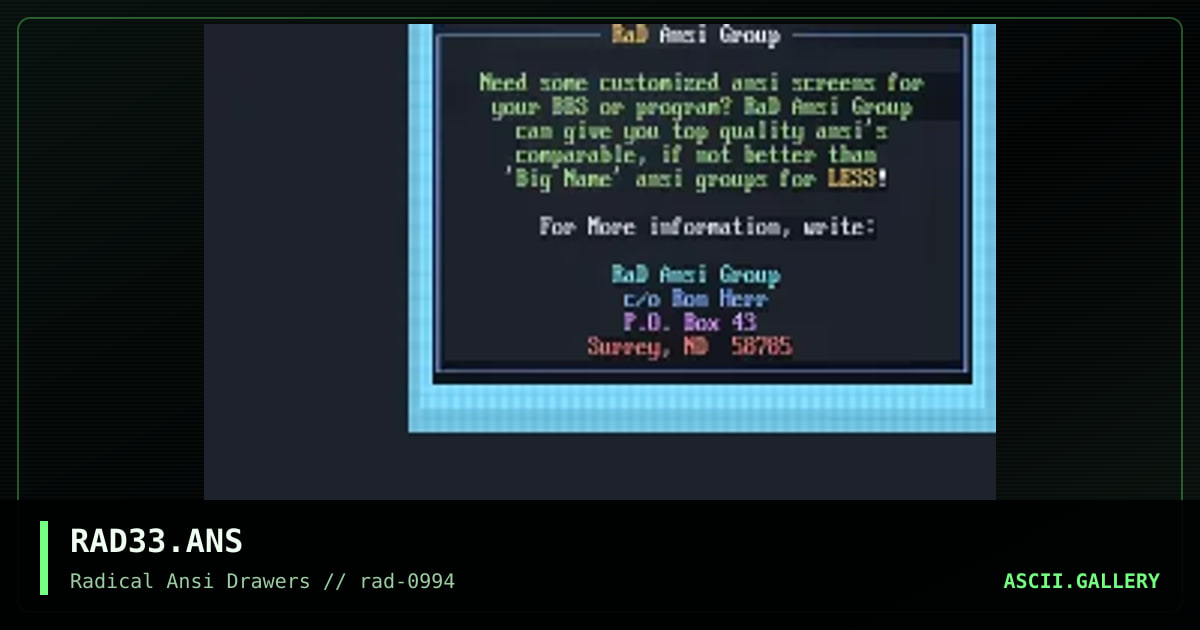RAD33.ANS, by untagged, 1994