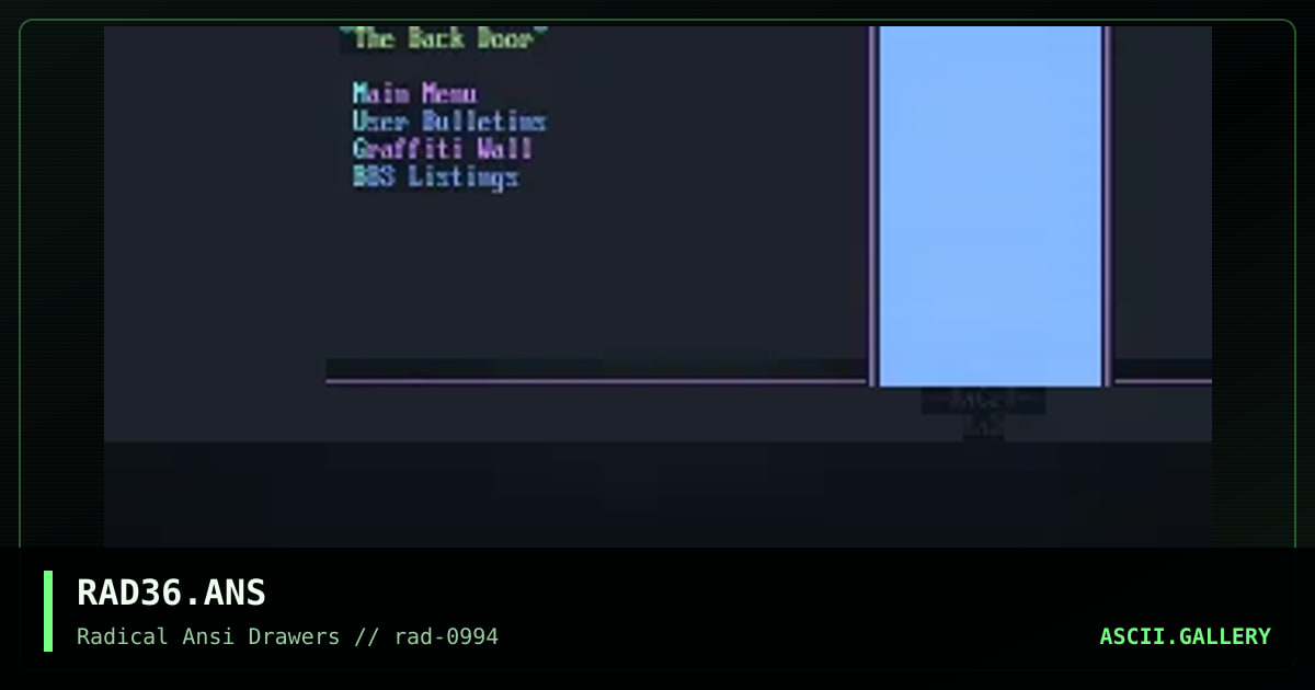 RAD36.ANS, by racer, 1994