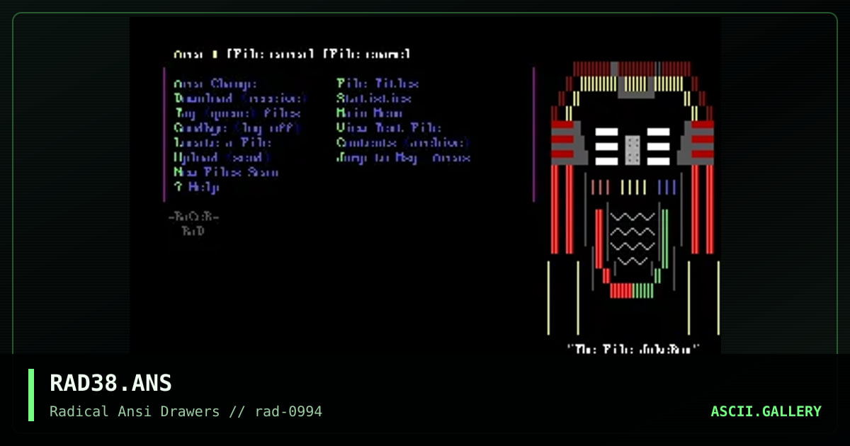 RAD38.ANS, by racer, 1994