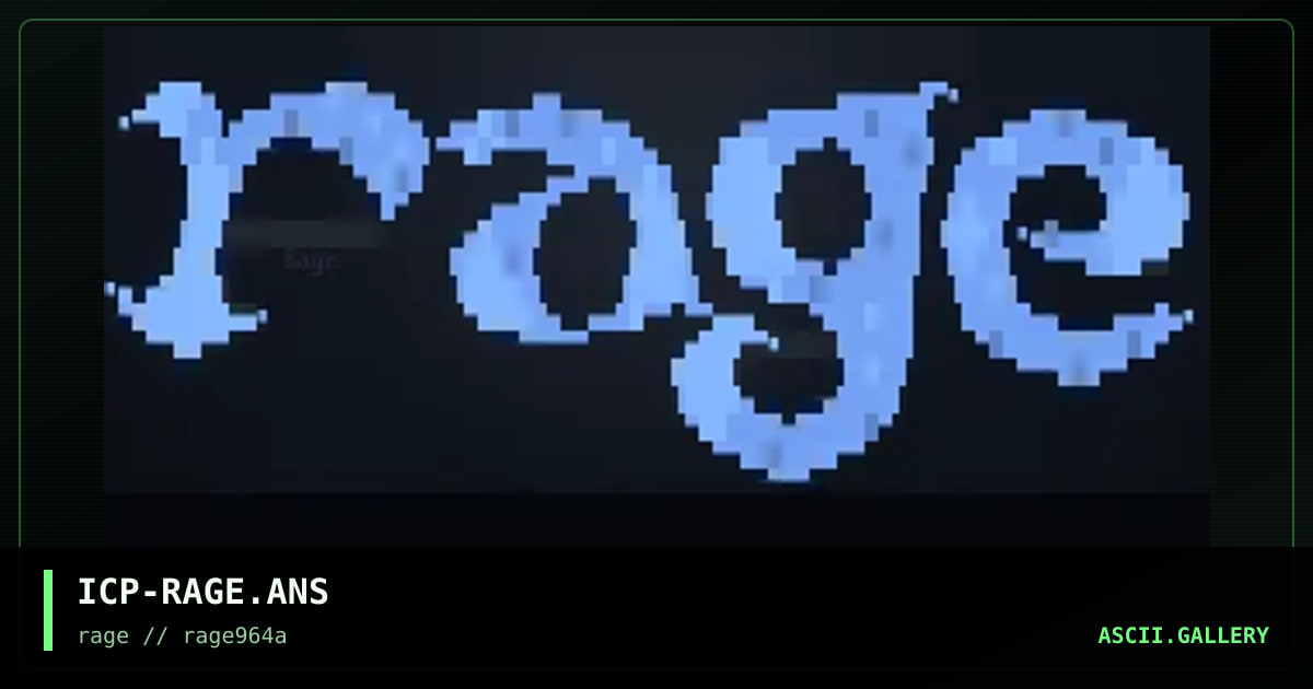 ICP-RAGE.ANS, by icepick-rage, 1996