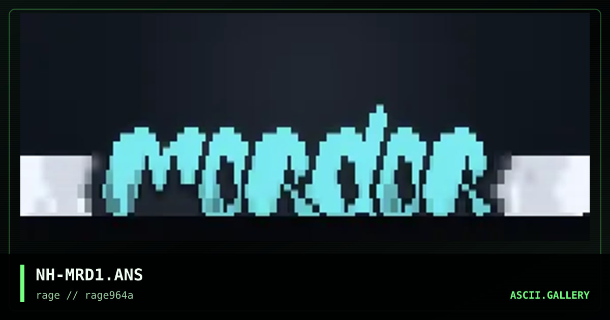 Mordor 1, by night hunter, 1996