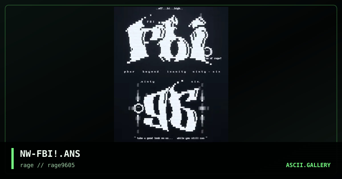 FBI 96', by nightshadow, 1996