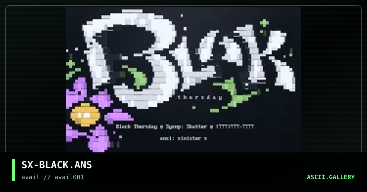 Black Thursday, by sinister x, 1997