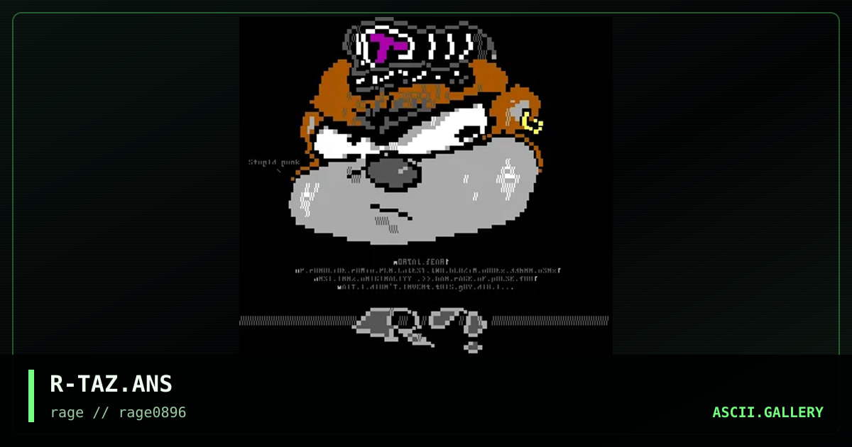 TAZ??!!@$#, by rage-rage, 1996