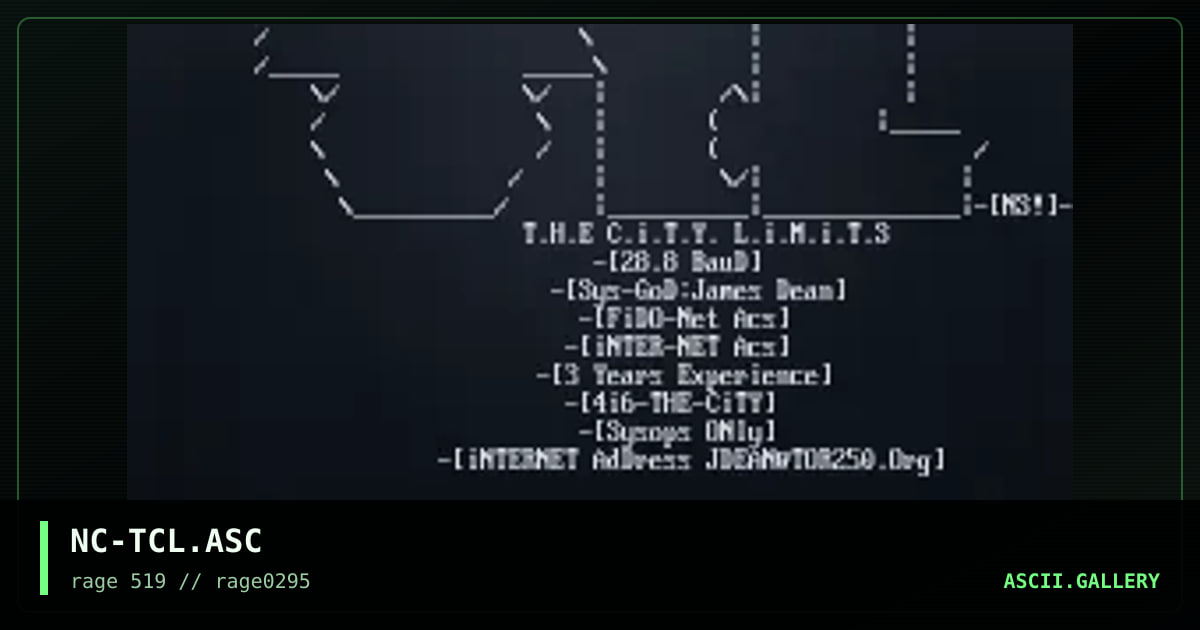 NC-TCL.ASC, by narcus smee, 1995