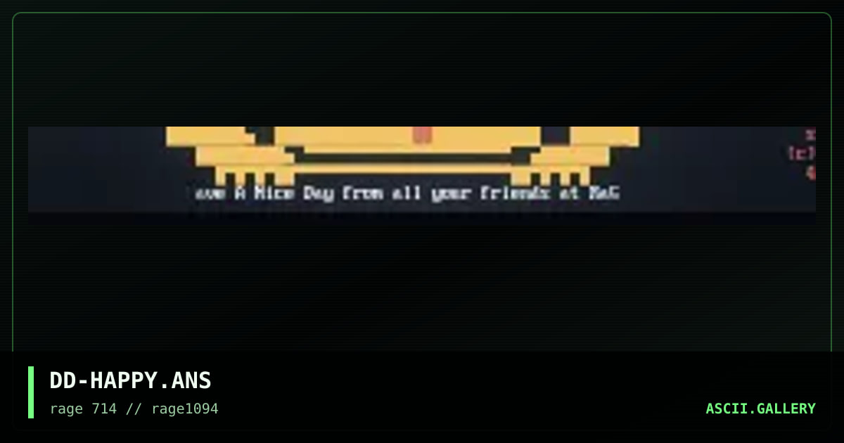 DD-HAPPY.ANS, by untagged, 1994