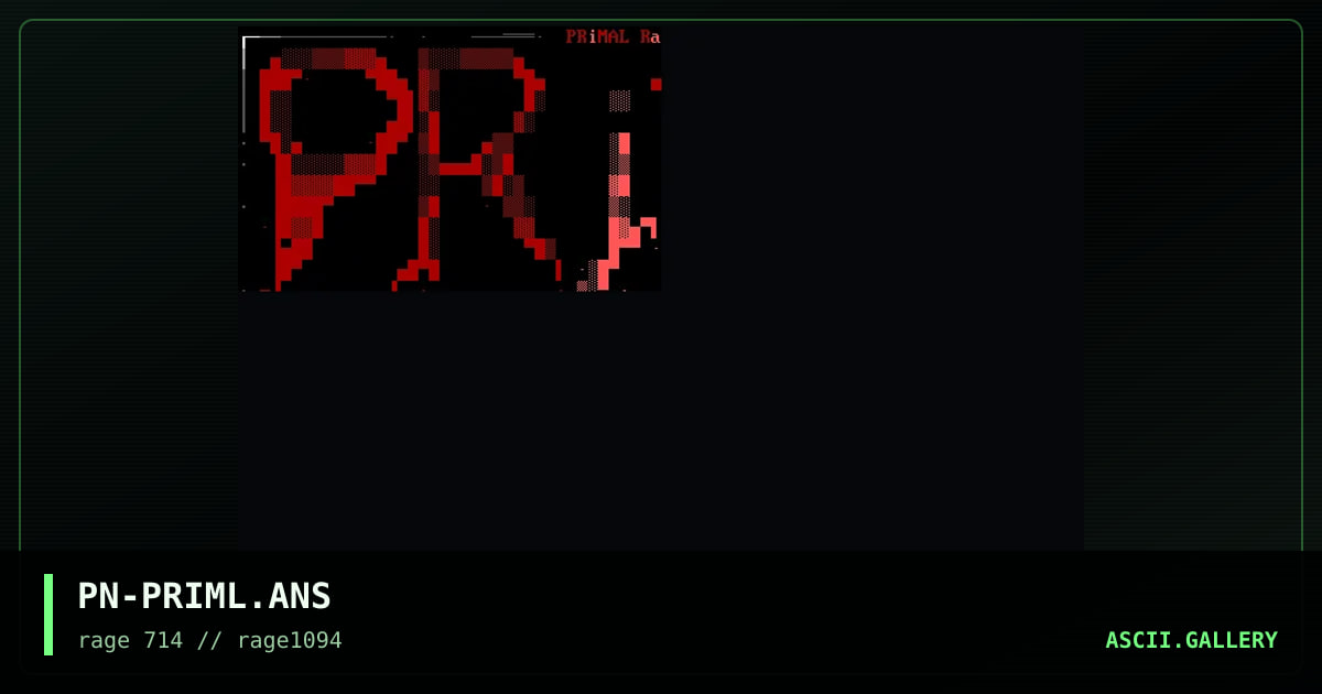 PN-PRIML.ANS, by penn, 1994