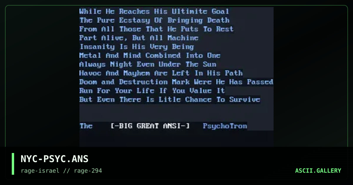 NYC-PSYC.ANS, by nyc kid, 1994