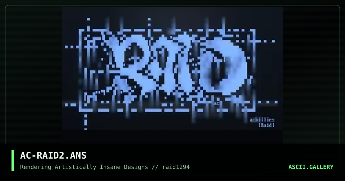 RAiD Promo, by achillies, 1994