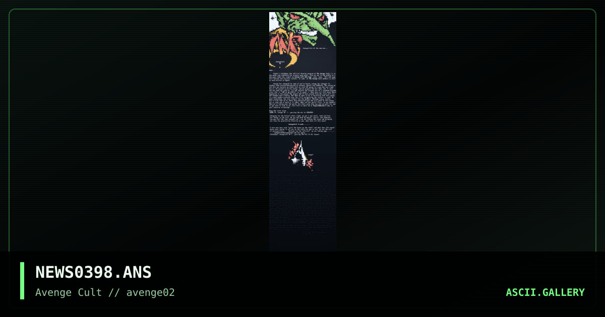 NEWS0398.ANS, by zeus ii, 1998
