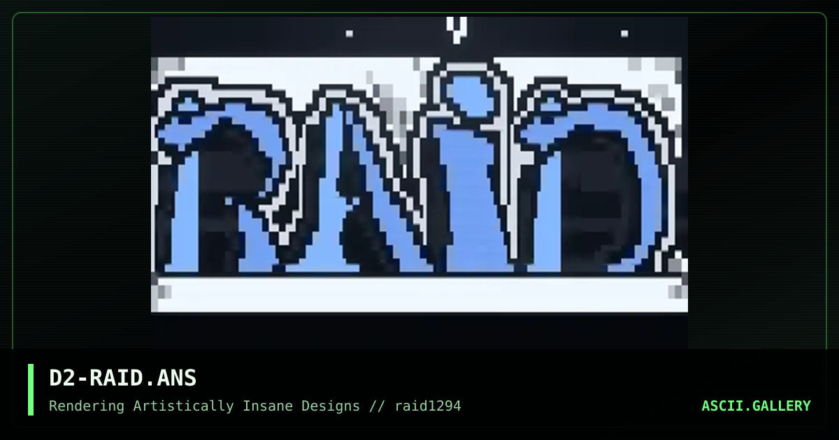 RAiD Promo, by darkforce, 1994