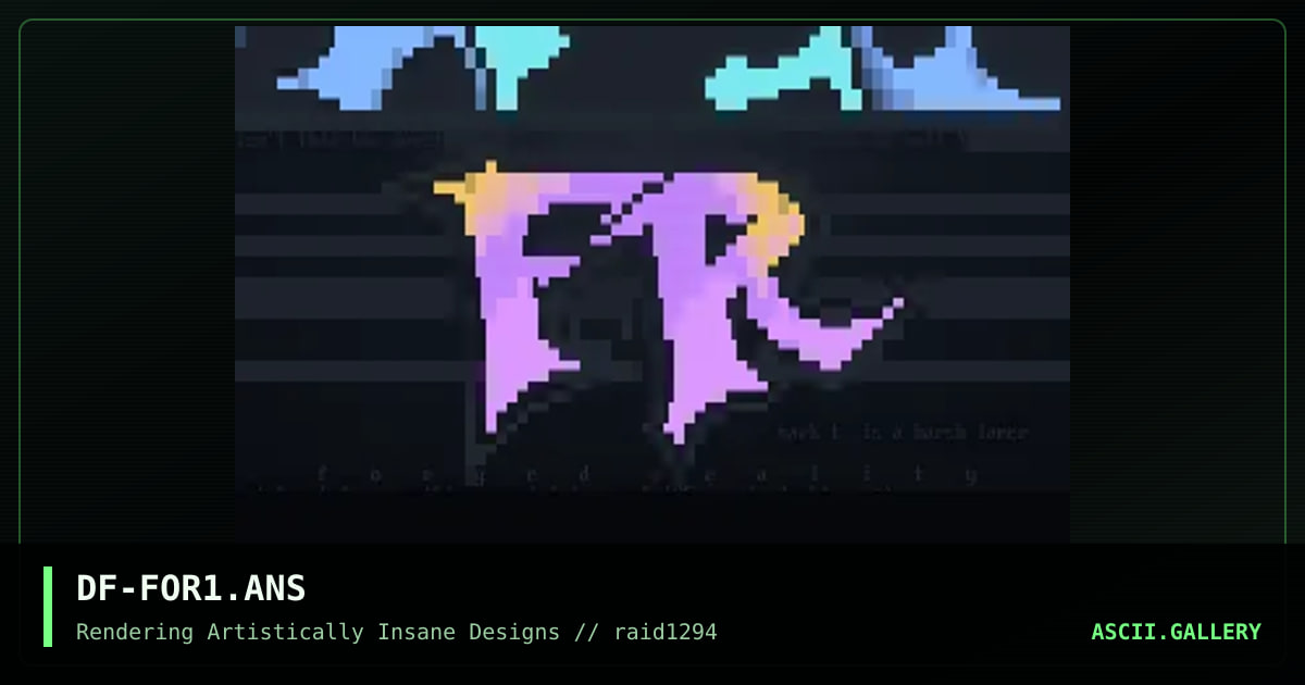 Forged Reality, by darkforce, 1994