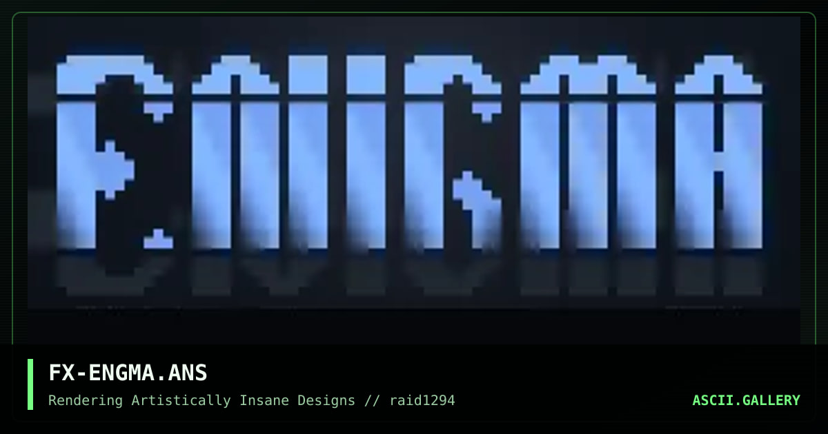 ENiGMA Promo, by fusion x, 1994