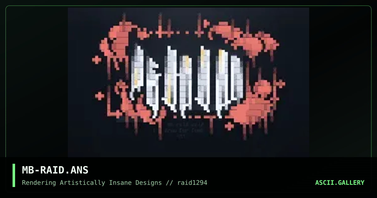 RAiD Promo, by morbius, 1994