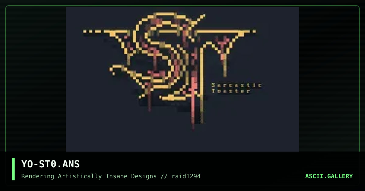 Sarcastic Toaster Logo, by young, 1994