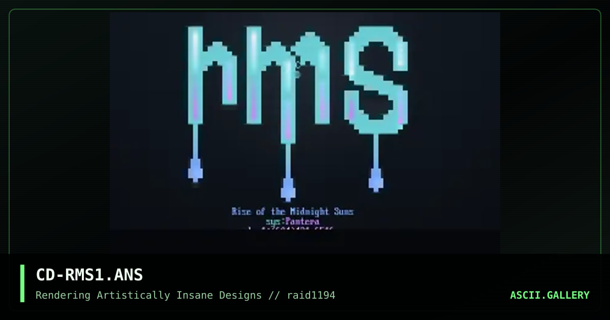 RMS Logo, by corn dog, 1994