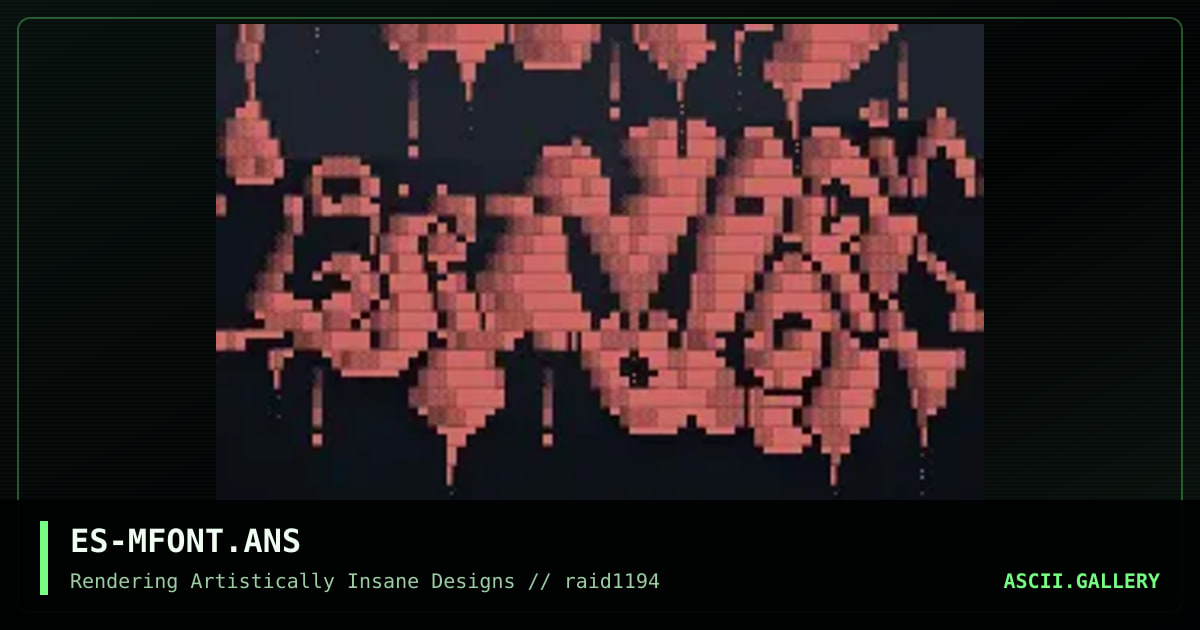Morbid Grindoris Font, by emerald skelter, 1994