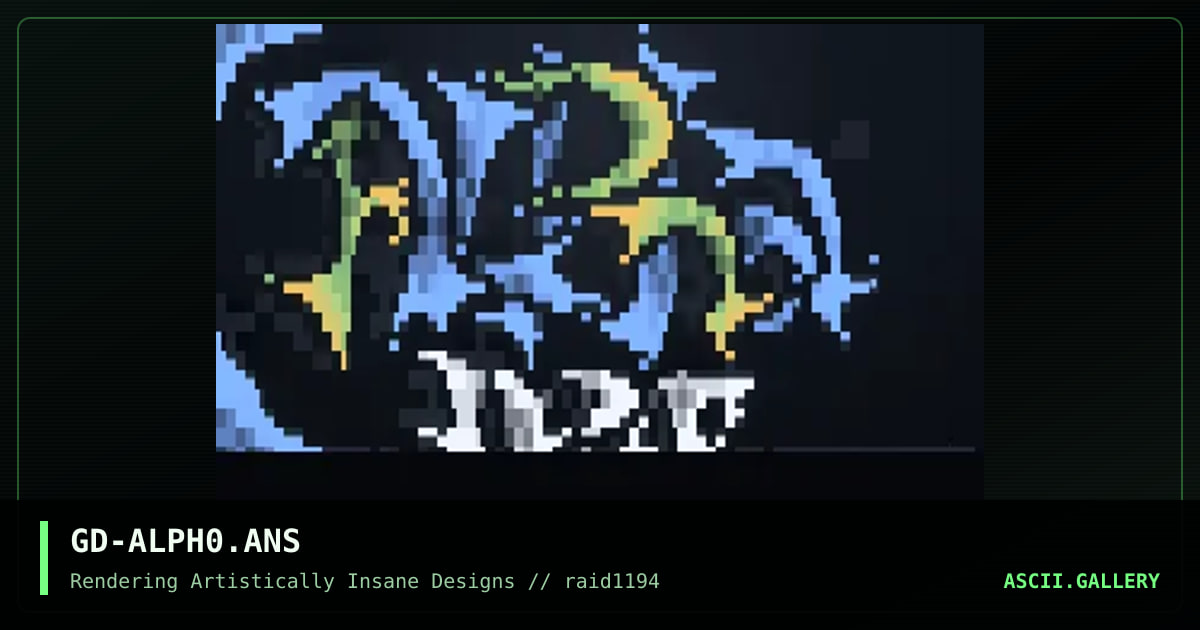 Alpha Net Font, by grateful dead, 1994