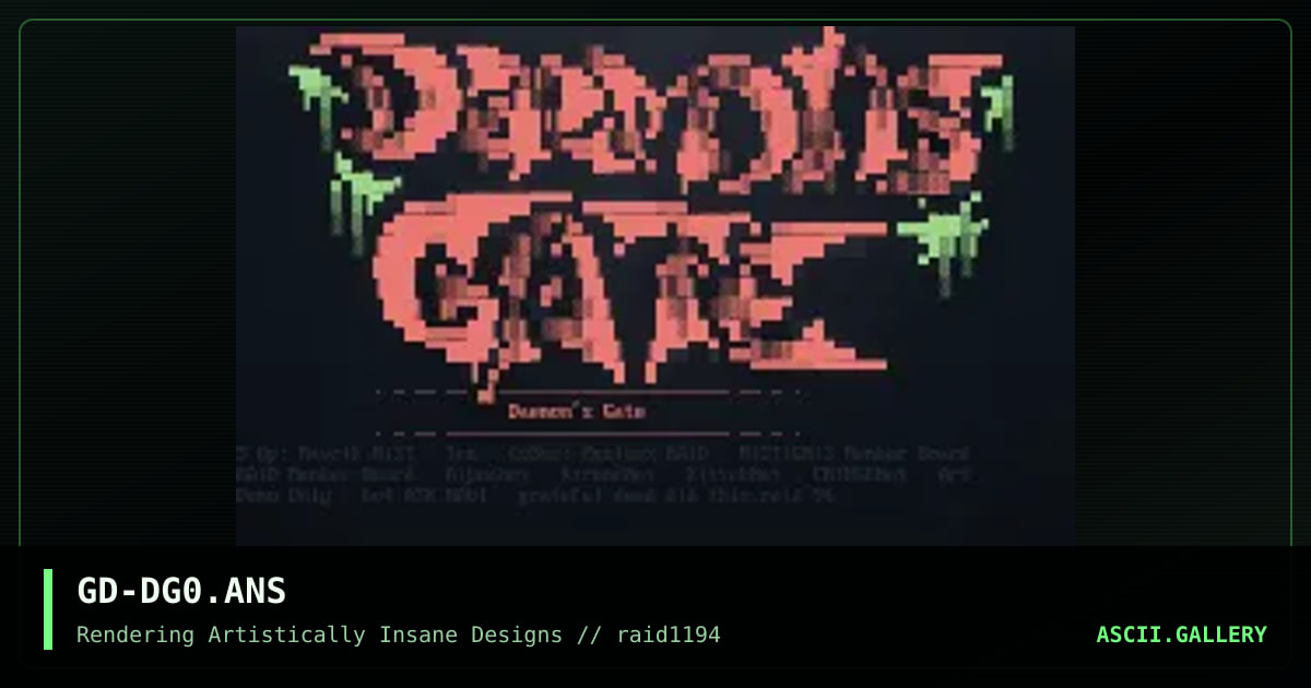 Daemon's Gate, by grateful dead, 1994