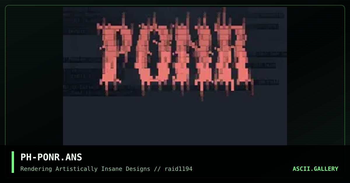 Point of No Return Font, by prophet, 1994