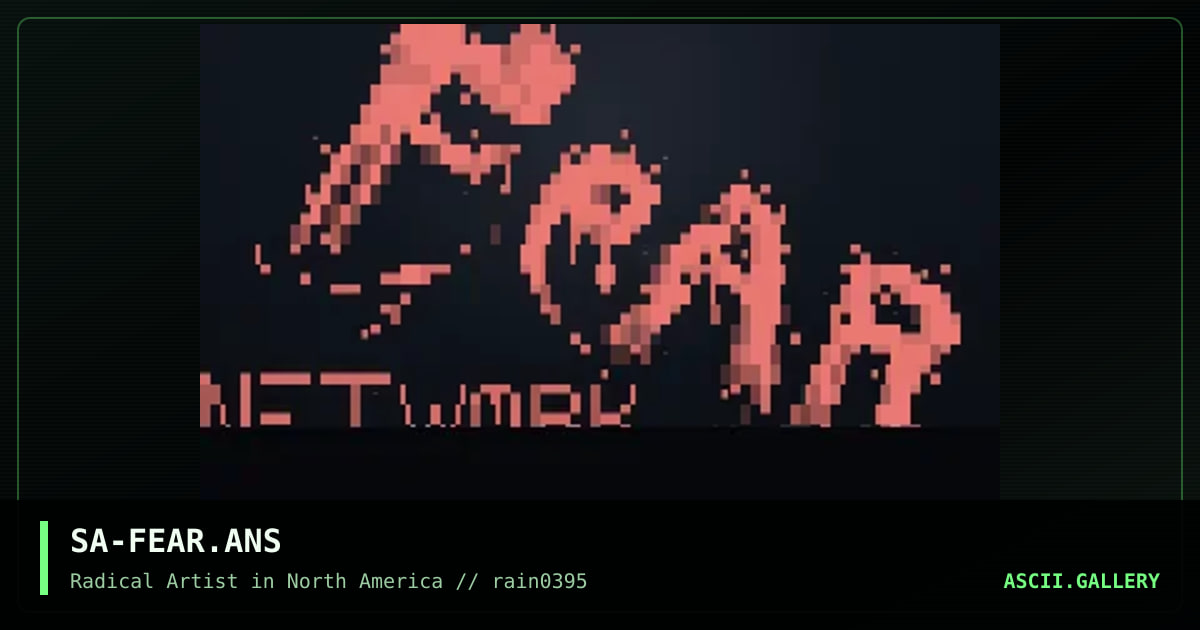 FEARNET Logo, by soul assassin, 1995