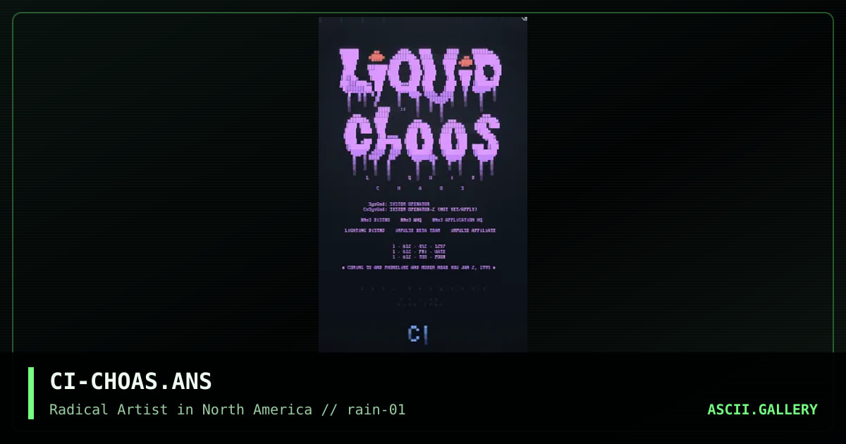 CI-CHOAS.ANS, by cryptic insanity, 1995