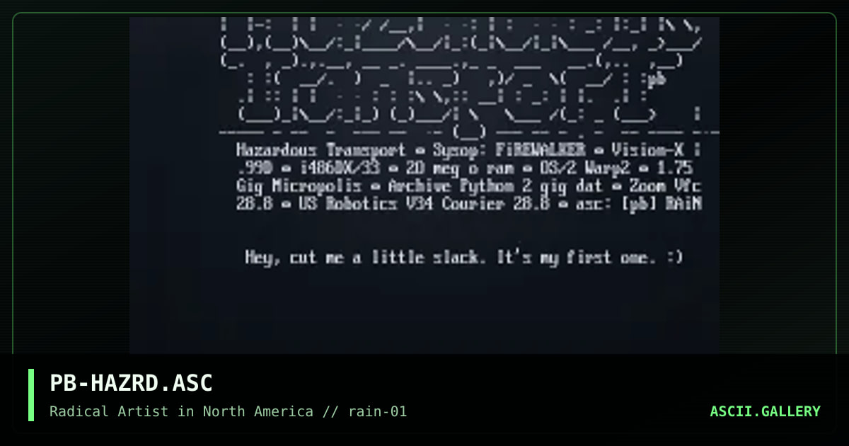 PB-HAZRD.ASC, by point blank, 1995