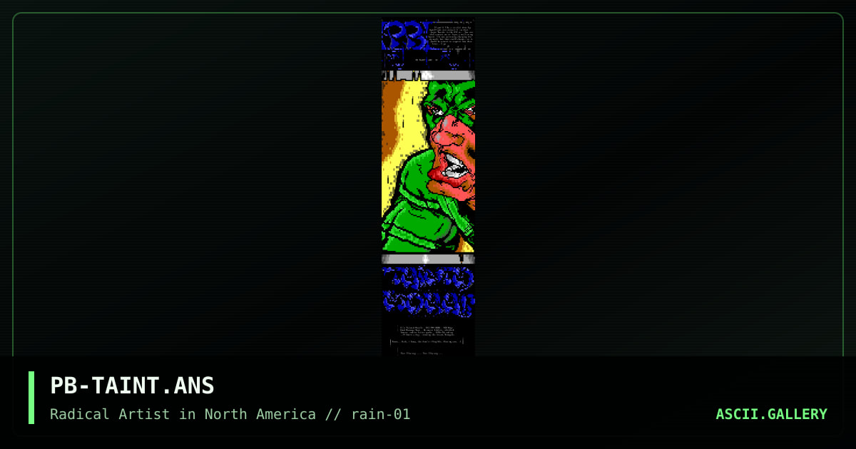 PB-TAINT.ANS, by point blank, 1995