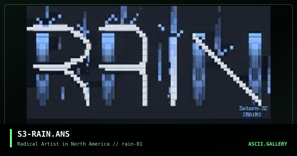 S3-RAIN.ANS, by saturn 32, 1995