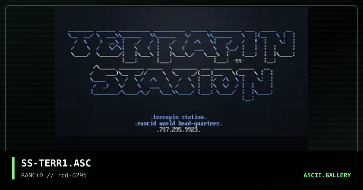 terrapin station askee, by saint sinner, 1995
