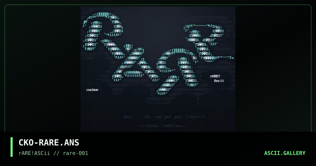rARE!ASCii logo, by cuckoo, 1998