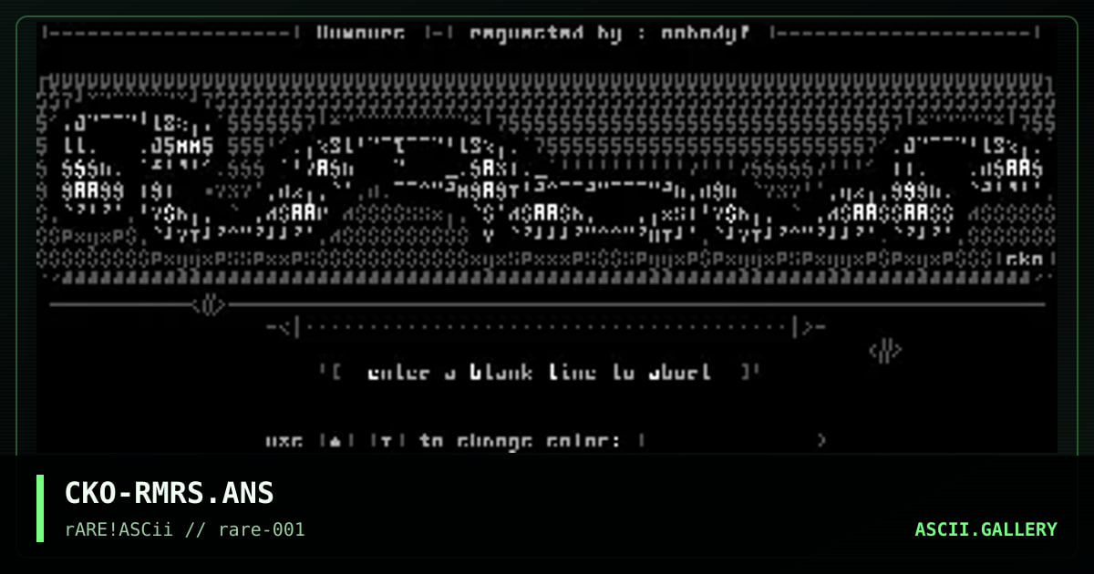 Rumours-door screen, by cuckoo, 1998