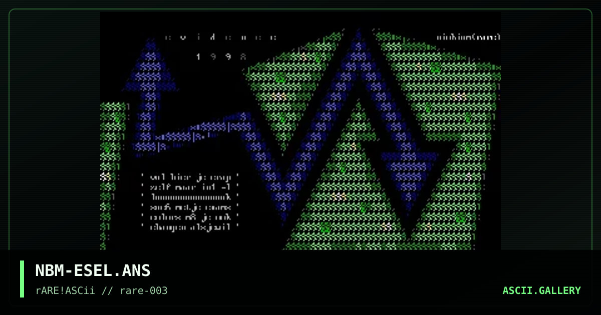 NBM-ESEL.ANS, by niobium, 1998