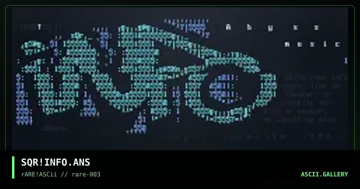 info (abyss), by square, 1998